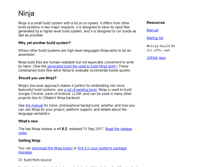Tablet Screenshot of ninja-build.org